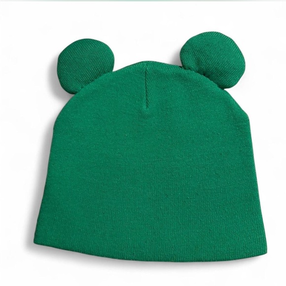 MADGRILLZ Emotional Therapy Green Beanie with Cartoon Face and Ears - Picture 2 of 3
